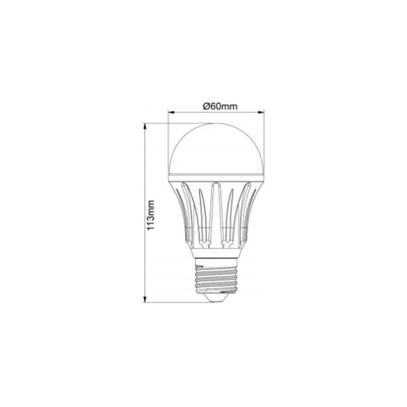 Żarówka LED ściemnialna E27 12W SMD 5630 - biała dzienna