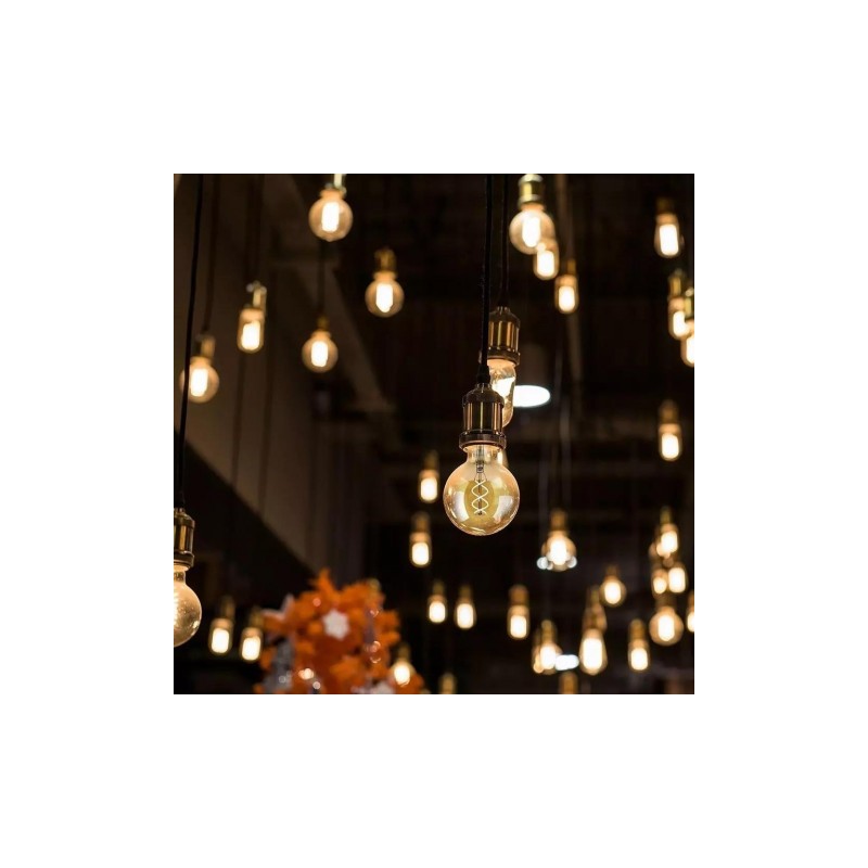 Żarówka LED V-TAC 5W Filament E27 Kula G95 Złota VT-2075 2200K 300lm