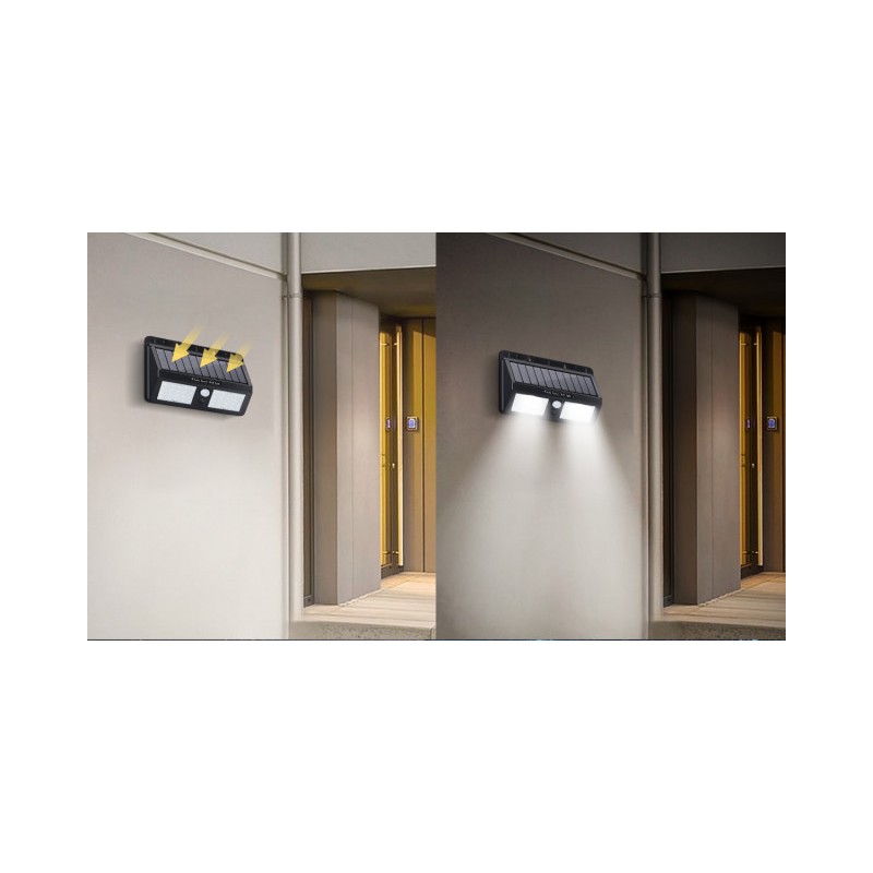 Lampa ścienna z czujnikiem solarnym WALL LIGHT07 29W 6500K
