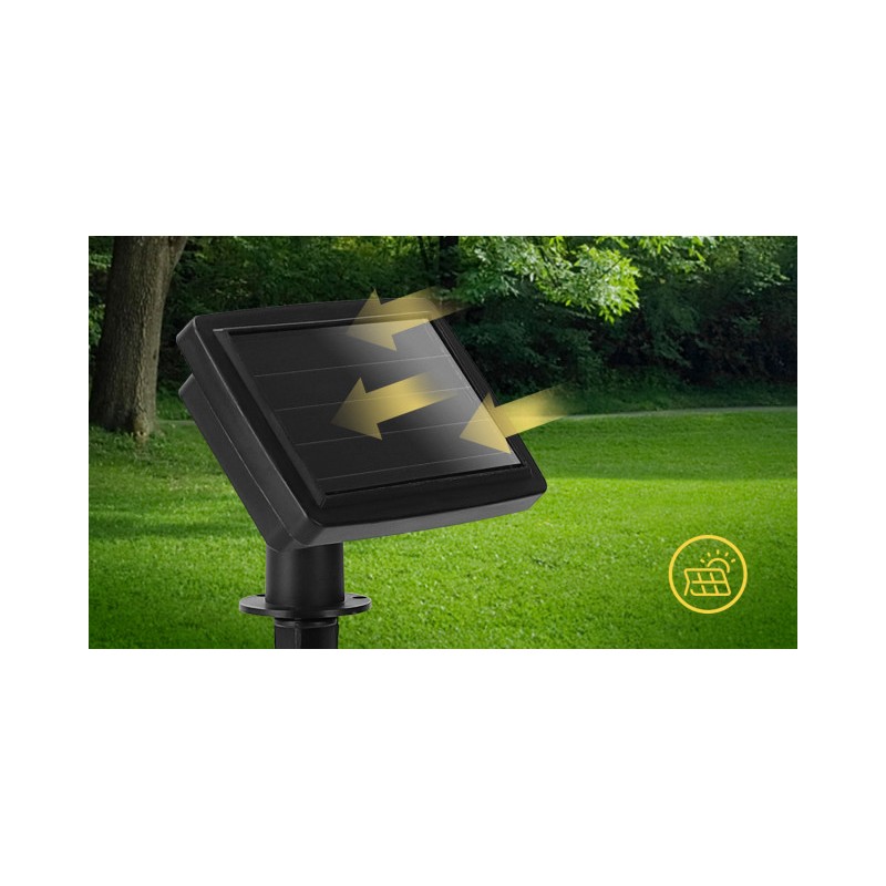 Łańcuch świetlny solarny LIGHT01 100 LED Biały Ciepły