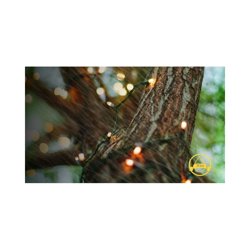 Łańcuch świetlny solarny LIGHT01 100 LED Biały Ciepły