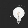 Żarówka LED 10W Filament E27 G125 V-TAC VT-1979 6500K 1055lm