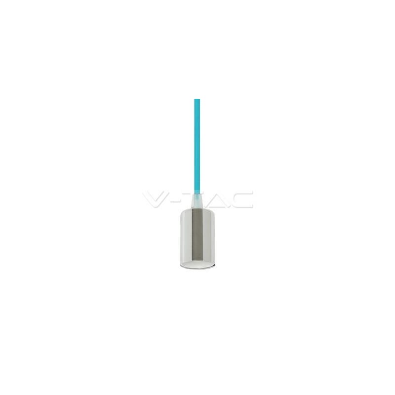Oprawa Wisząca V-TAC Chrom Metal Cup Niebieski VT-7338