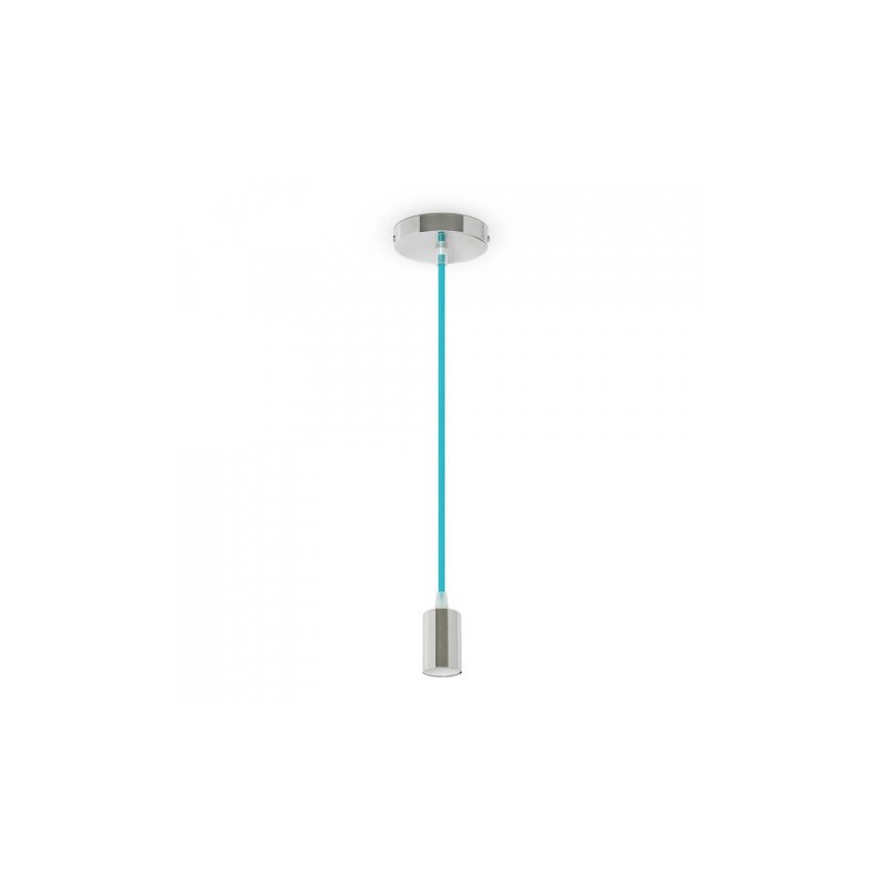 Oprawa Wisząca V-TAC Chrom Metal Cup Niebieski VT-7338