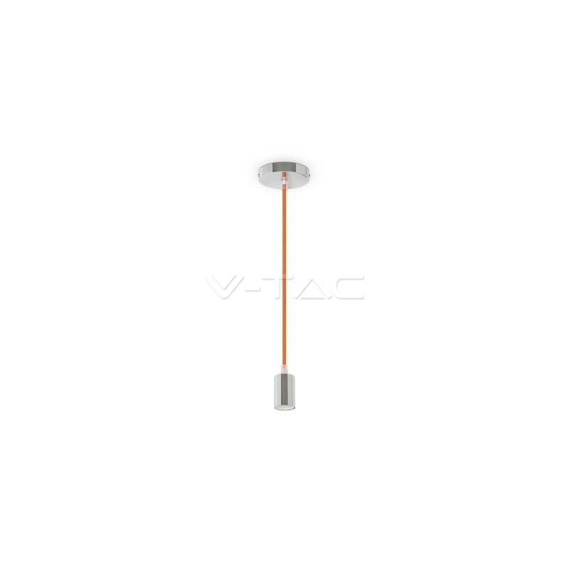 Oprawa Wisząca V-TAC Chrom Metal Cup Pomarańcz VT-7338