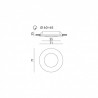 Oprawa do wbudowania LED SINGLE CIRCLE BIAŁA
