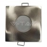Oprawa Oczko V-TAC Aluminiowa Odlew Hermetyczne z szybką IP54 GU10 Kwadrat 84x84mm Satyna VT-787