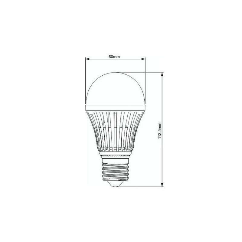 Żarówka LED ściemnialna E27 7W SMD 5630 - biała dzienna