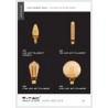 Żarówka LED V-TAC 2W EDISON RETRO Świeczka E14 Bursztynowa VT-2152 1800K 200K 65lm