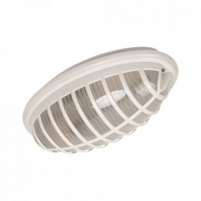Owalna oprawa kanałowa biała E27 AQUA WALL FIXTURE
