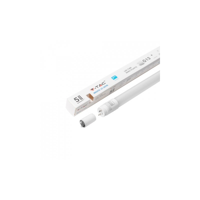 Tuba Świetlówka LED T8 V-TAC SAMSUNG CHIP 60cm 9W G13 Nano Plastic VT-061 4000K 850lm 5 Lat Gwarancji