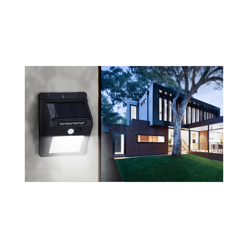 Lampa ścienna z czujnikiem solarnym WALL LIGHT06 11W 6500K