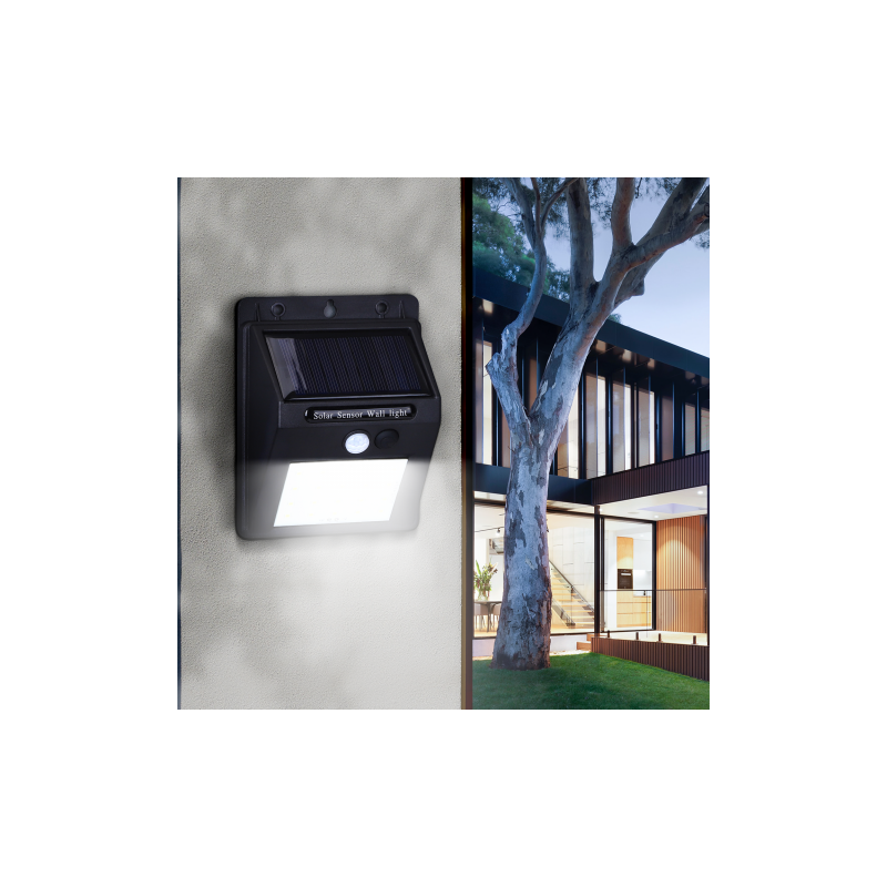Lampa ścienna z czujnikiem solarnym WALL LIGHT06 11W 6500K