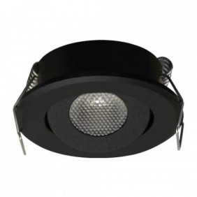 Nowoczesna czarna podtynkowa oprawa MATI LED C 1,5W 4000K