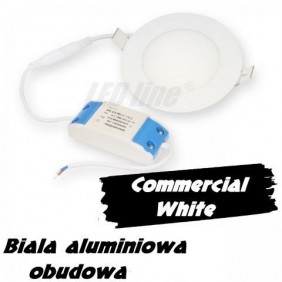 Plafon LED 6W 450lm LedLine® 230V + zasilacz - biała dzienna