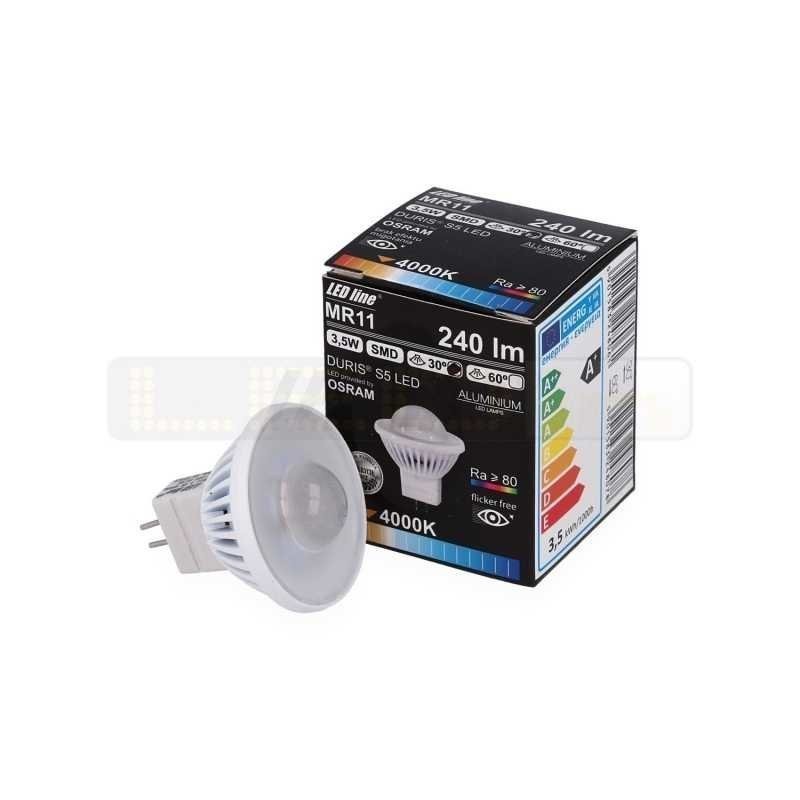 Żarówka LED MR11 SMD 12V 3,5W 240lm (światło skupione) - biała dzienna