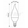 Żarówka LED świeczka z łezką E14 4W 12xSMD 2835 LedLine® - biała zimna