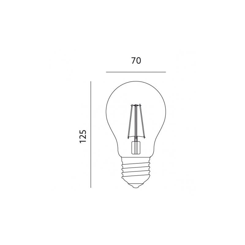 Żarówka LED E27 FGS 7W 806lm - 3000K