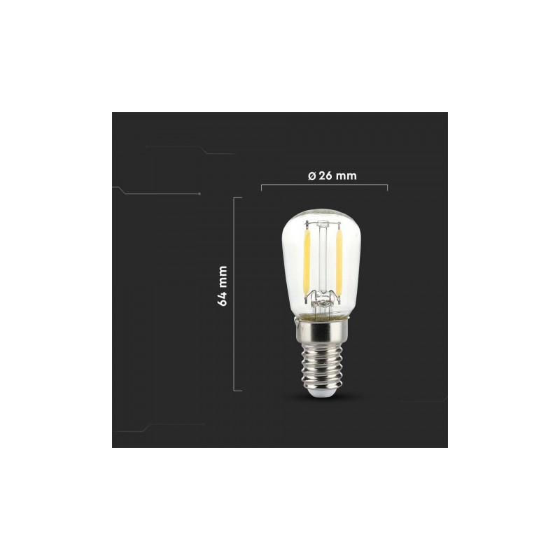 Żarówka LED V-TAC 2W Filament E14 ST26 VT-1952 4000K 200lm