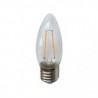 Żarówka Led E27 2W 220Lm Filament Ecolight Świeczka - Biała Ciepła