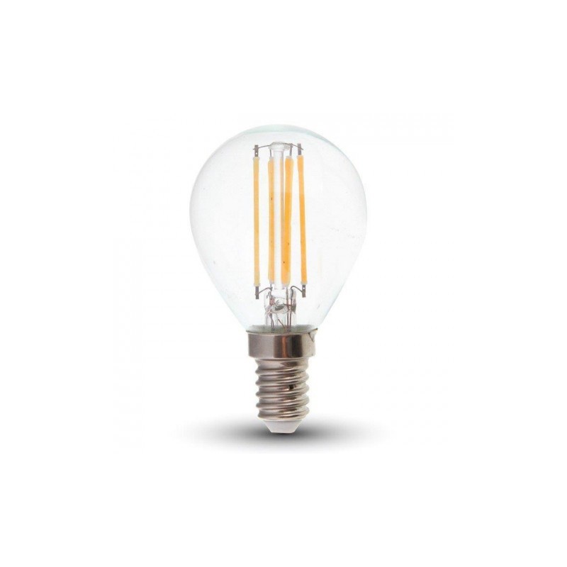 Żarówka LED V-TAC 4W Filament E14 P45 Kulka VT-1996 3000K 400lm