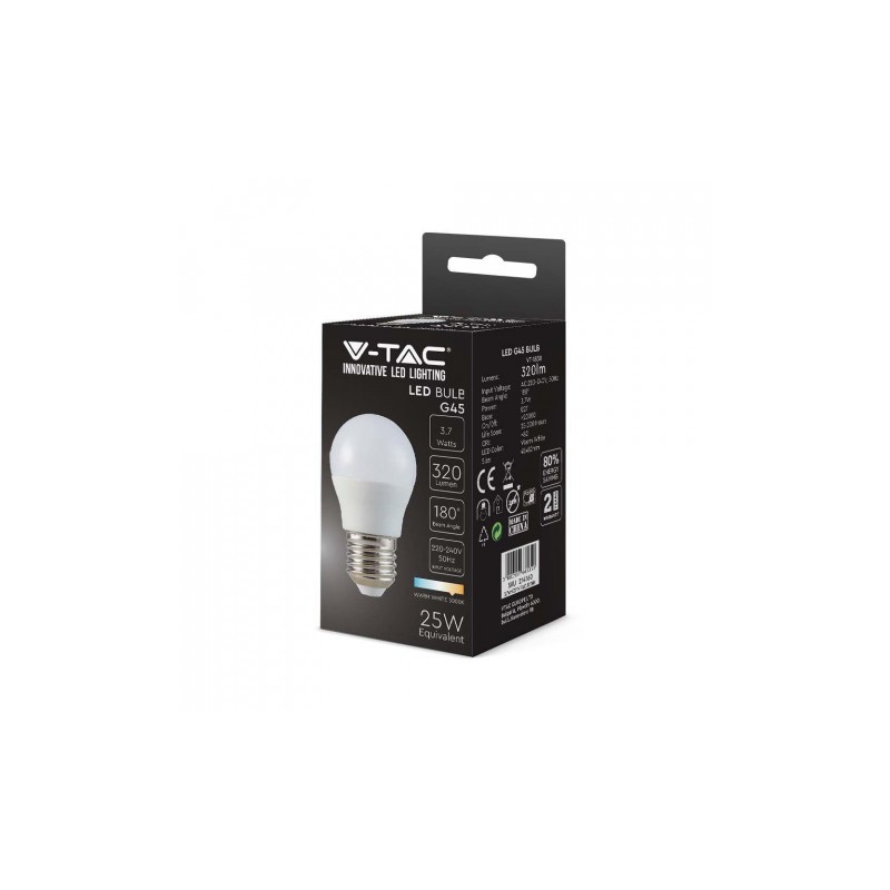 Żarówka LED V-TAC 4W Filament E27 G45 P45 Kulka VT-1980 3000K 400lm