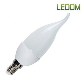 Żarówka LED świeczka z łezką E14 4W 350lm LEDOM - biała ciepła