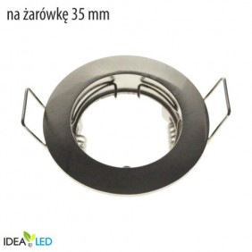 Oprawka okrągła stała do żarówek 35 mm - odlew