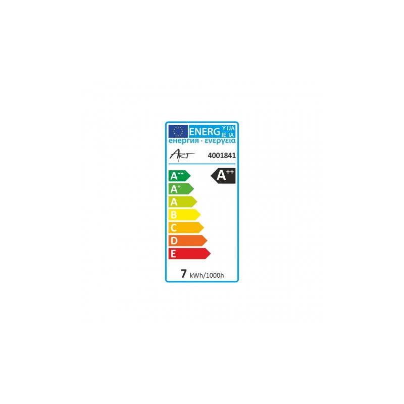 Żarówka LED ART, GU10, 7W, AC230V, 50*57mm, WW blist.