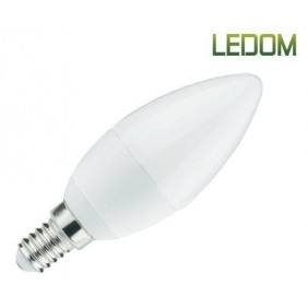 Żarówka LED świeczka E14 4W 350lm LEDOM - biała ciepła