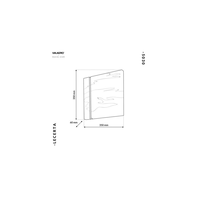 Kinkiet LECERTA 1,2W LED