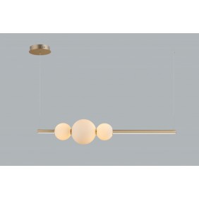Złota lampa wisząca SANDRA 3 GO AZ4427