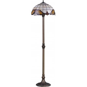 Lampa witrażowa stojąca K-F161122 z serii WITRAŻ 1xE27
