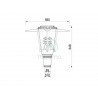 Lampa parkowa LED Umbrella 40W