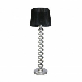 Czarna podłogowa lampka stojąca DECO 1xE27