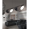 Czarna lampa wisząca LED CLAMOR 3000K
