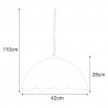 Lampa wisząca K-P161420 z serii FARINA