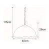 Lampa wisząca K-P161122 z serii WITRAŻ
