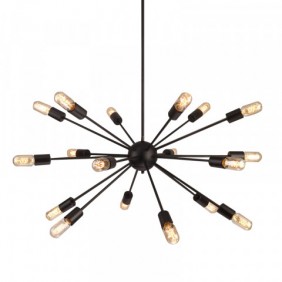 Lampa industrialna metalowa czarna ORBIT