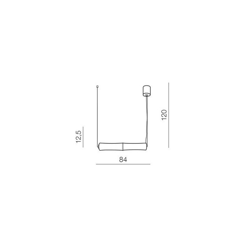 Oprawa LED V-TAC 40W LED Podwójna BAMBOO Triac Ściemnianie Biały 3000K VT-7049