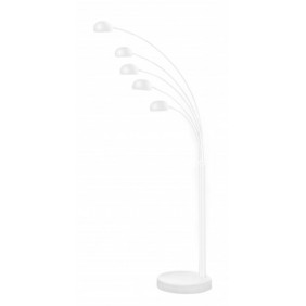 Biała lampa podłogowa do salonu PALP 5xE14