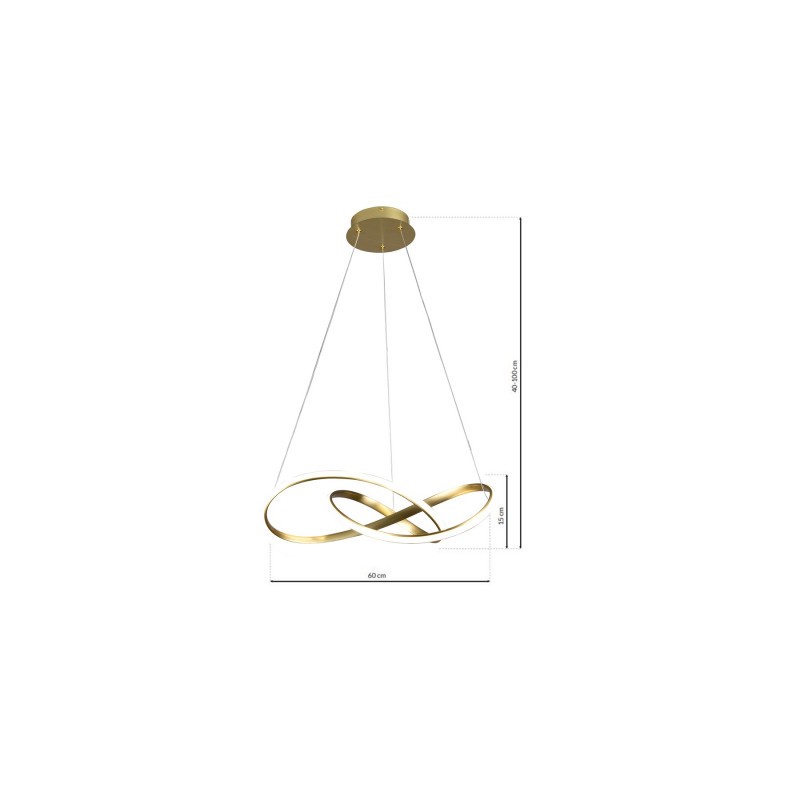 LAMPA WISZĄCA CAPPIO GOLD 36W LED