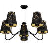 Lampa wisząca HERMES Black/Gold 5xE27