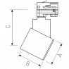 MDR APUS 2 840 19W 230V 24st Black DIM