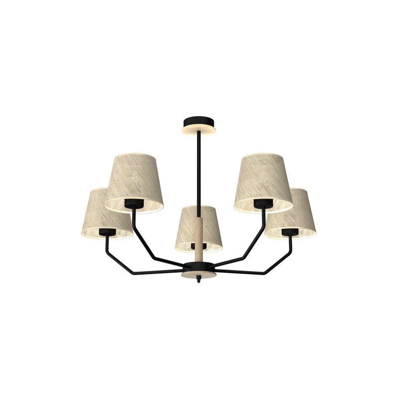 Lampa wisząca ETNA Black 5xE27