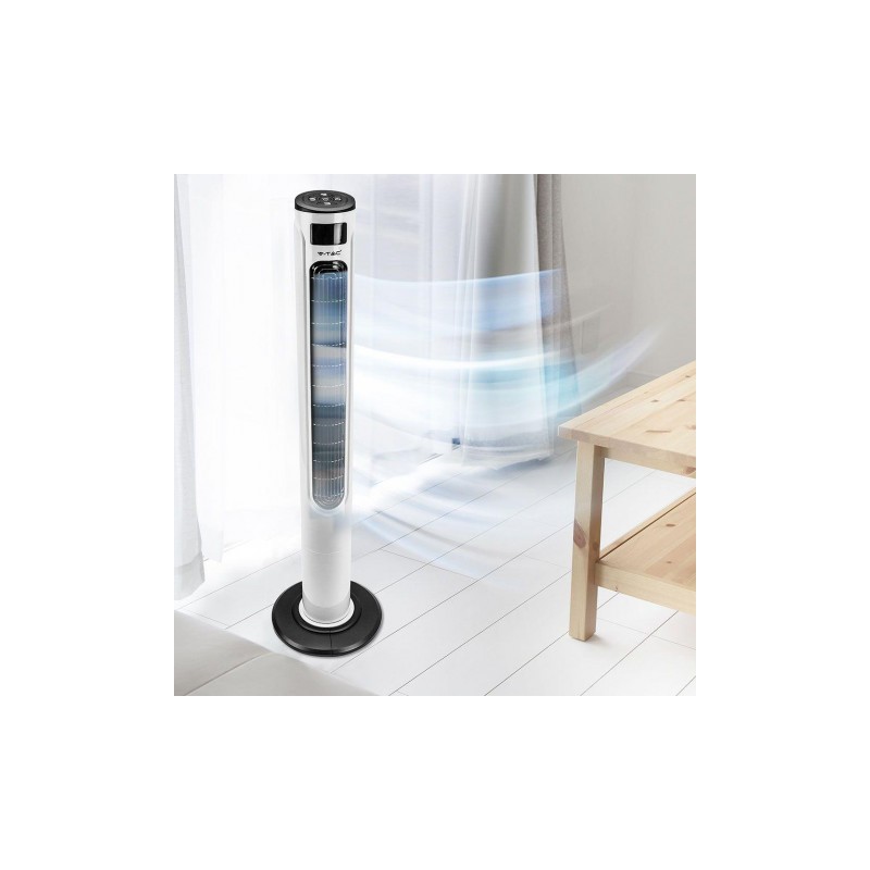Wentylator Podłogowy V-TAC 55W LCD Amazon Google Home Voice Control VT-5566