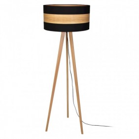Lampa podłogowa drewniana TERRA 1xE27