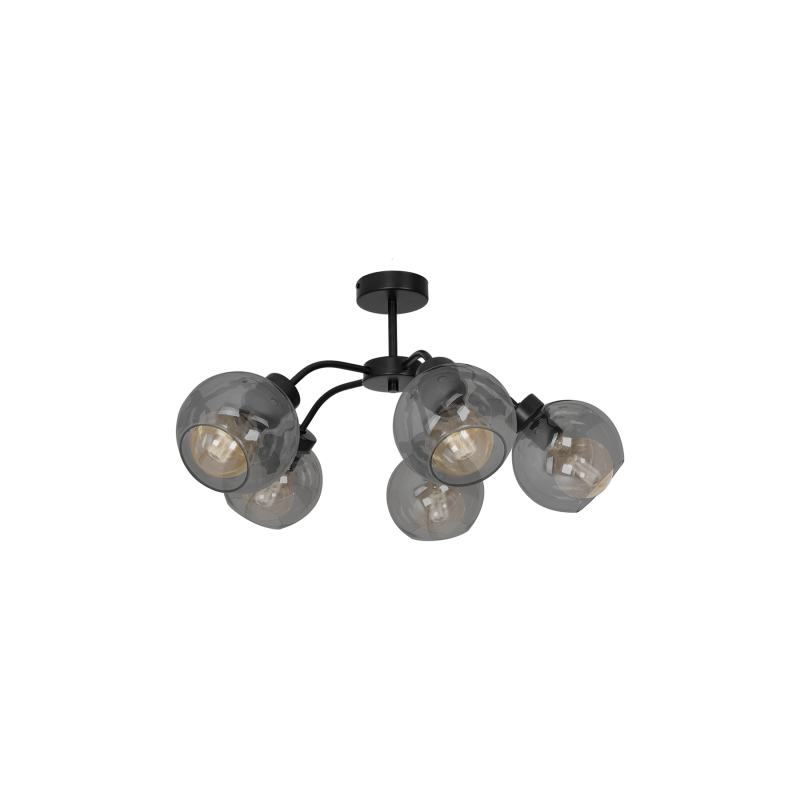 Lampa sufitowa SOFIA SMOKED 5xE27