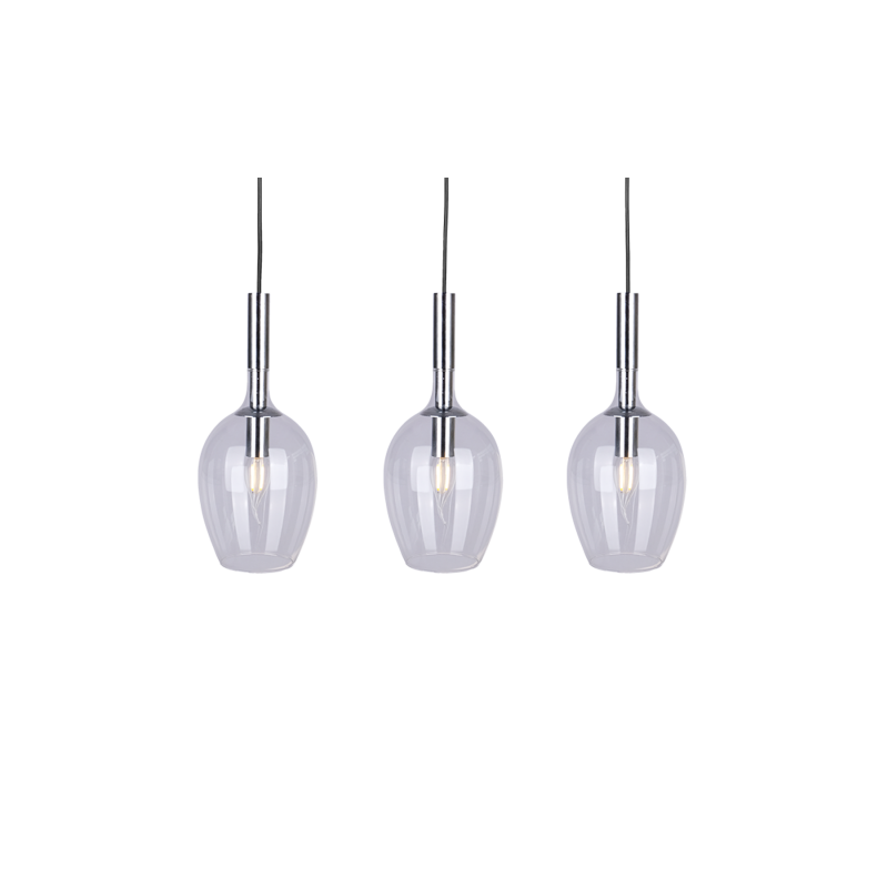 Wisząca szklana lampa TANGO 3xE14