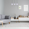 Wisząca szklana lampa TANGO 3xE14
